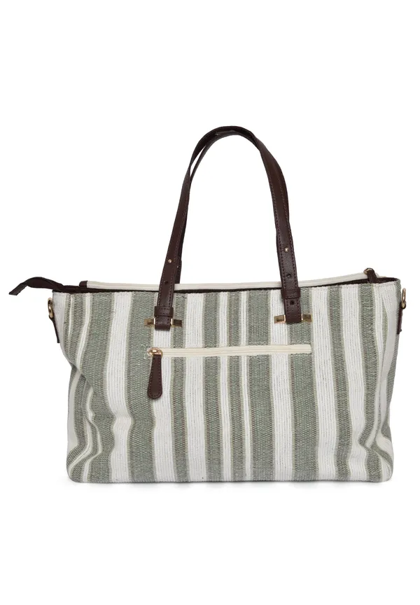 Green_&_Beige_Cotton_Premium_&_Elegant_Handbag_For_Women
