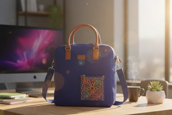 Blue_Cotton_Premium_&_Elegant_Laptop_Bag_For_Women