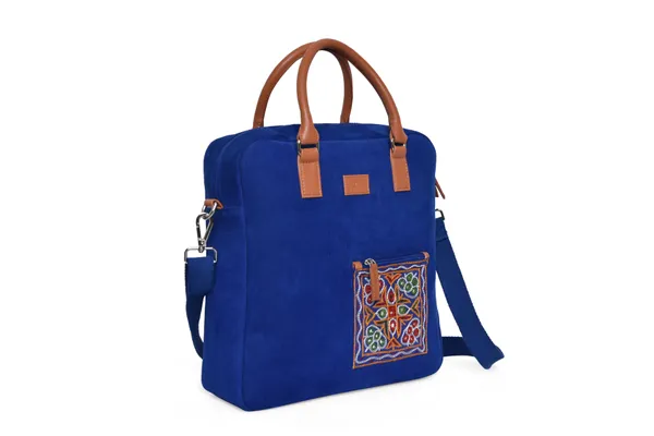 Blue_Cotton_Premium_&_Elegant_Laptop_Bag_For_Women