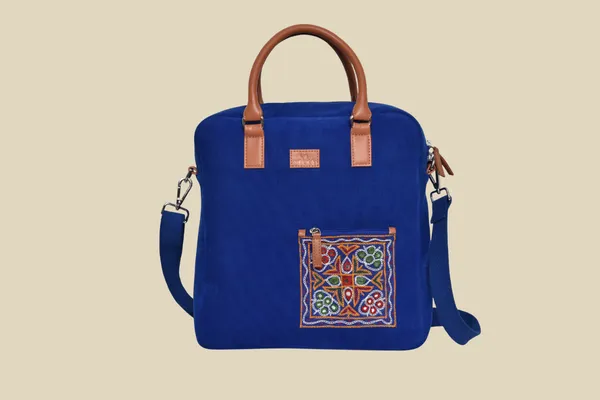Blue_Cotton_Premium_&_Elegant_Laptop_Bag_For_Women