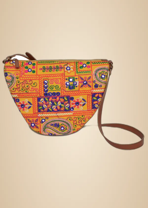 Yellow_Cotton_Premium_&_Elegant_Handbag_For_Women