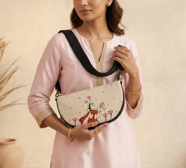 Black_Recycled_Canvas_Premium_&_Elegant_Sling_Bag_For_Women