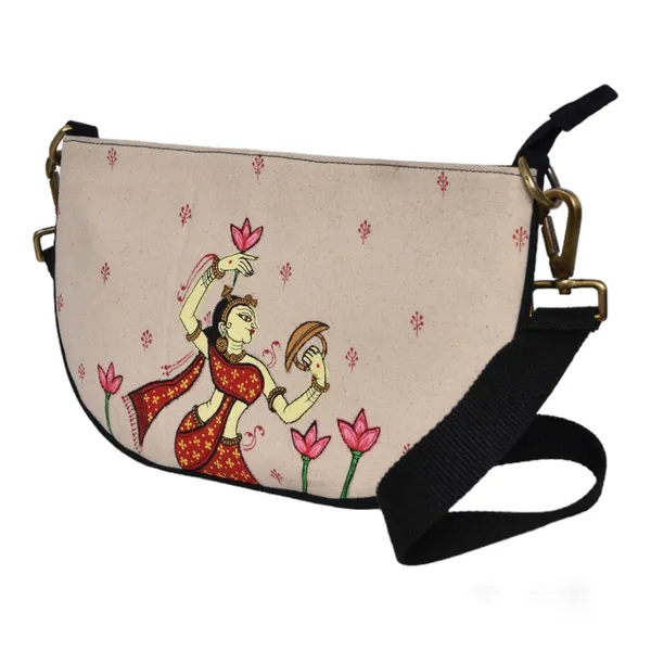 Black_Recycled_Canvas_Premium_&_Elegant_Sling_Bag_For_Women