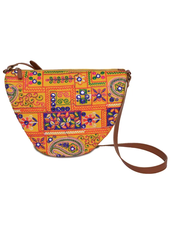 Yellow_Cotton_Premium_&_Elegant_Handbag_For_Women