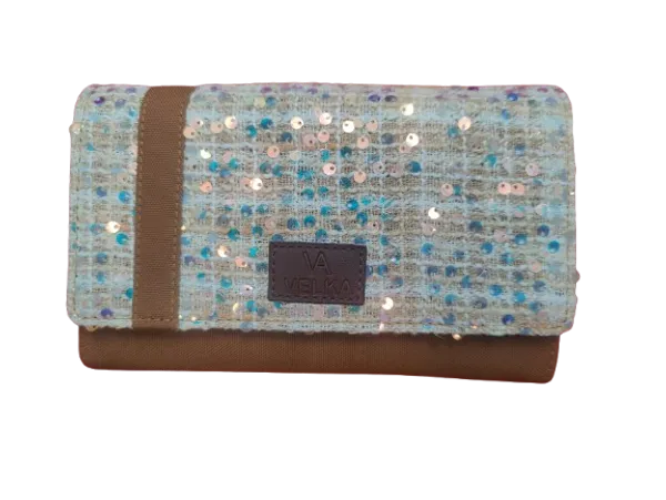 Brown_Cotton_Canvas_Glitter_Wallet_For_Women