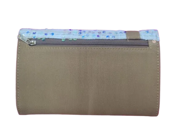Brown_Cotton_Canvas_Glitter_Wallet_For_Women