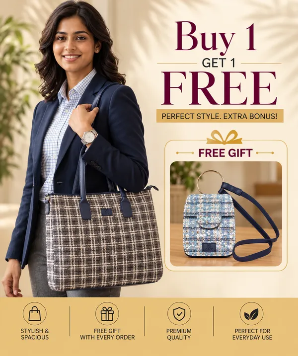 Grey_Jute_Premium_&_Elegant_Laptop_Bag_For_Women