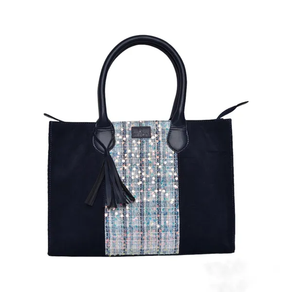 Navy_Cotton_Premium_&_Elegant_Handbag_For_Women
