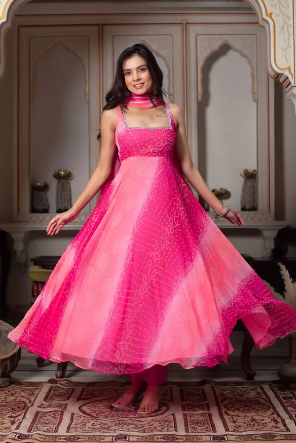 MEGHRIKA ETHNICS Hot Pink Mirror Work Anarkali Set with Dupatta Price in  India - Buy MEGHRIKA ETHNICS Hot Pink Mirror Work Anarkali Set with Dupatta  online at https://meghrikaethnics.com