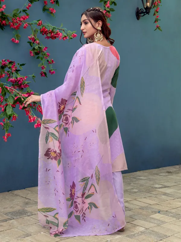 Lavender_Bliss_Cotton_Blend_Printed_Kurti_Pant_Dupatta_Set