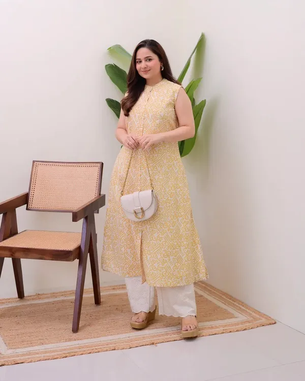 Yellow_Premium_Roman_Silk_Kurta_Set_For_Women
