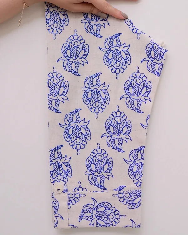 Sky_Blue_Premium_Cotton_Blend_Kurta_Set_For_Women