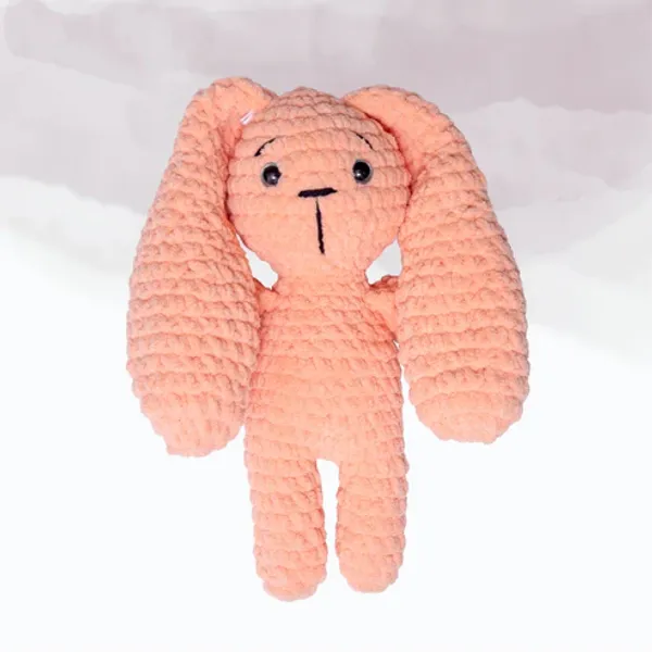 Peach_Long_Eared_Bunny_Plush_Toys