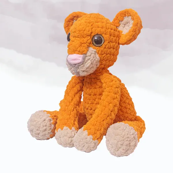 Orange_Lion_Cub_Plush_Toys