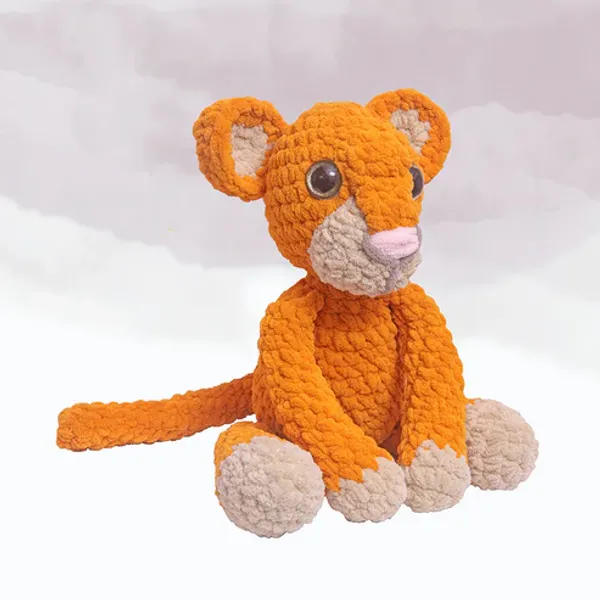 Orange_Lion_Cub_Plush_Toys