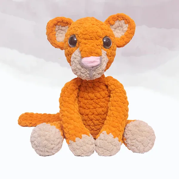 Orange_Lion_Cub_Plush_Toys