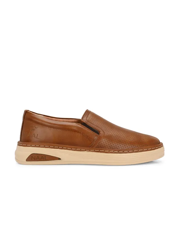 Beige_Synthetic_Leather_Casual_Shoe_For_Men