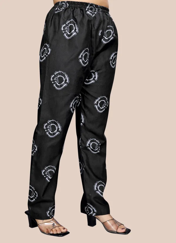 Black_Cotton_Kurti_Pant_Dupatta_Set_For_Women