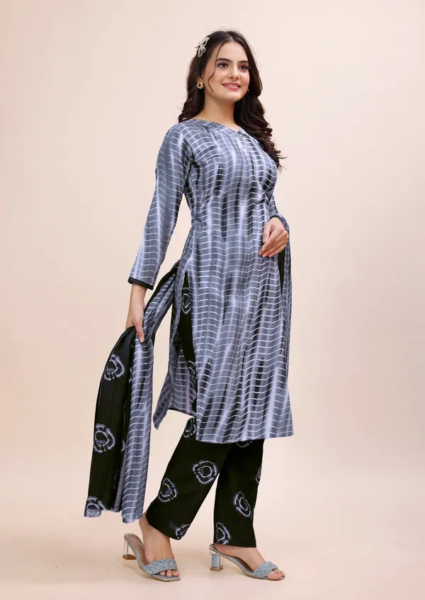 Black_Cotton_Kurti_Pant_Dupatta_Set_For_Women