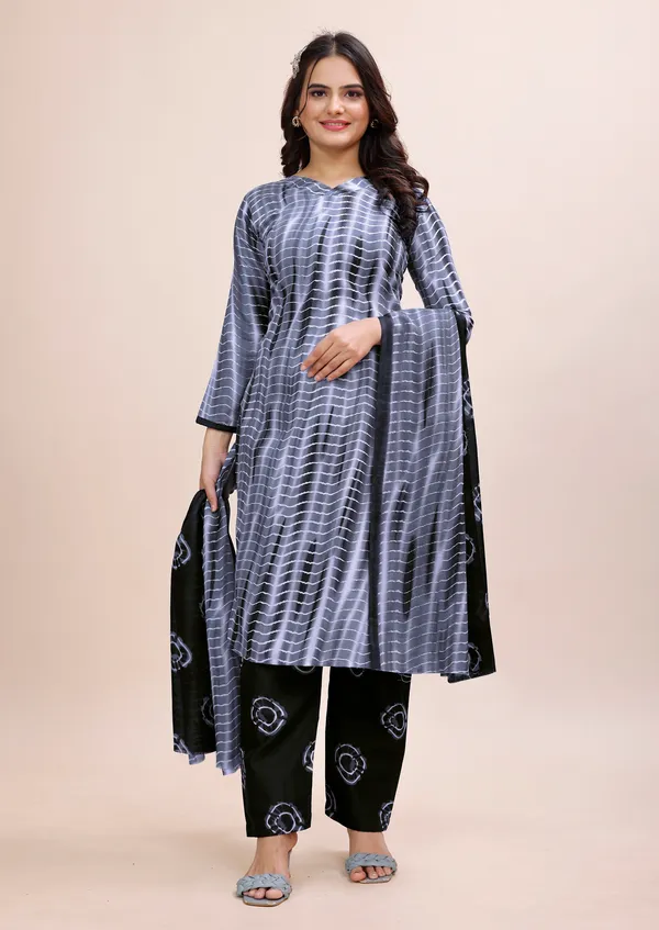 Black_Cotton_Kurti_Pant_Dupatta_Set_For_Women