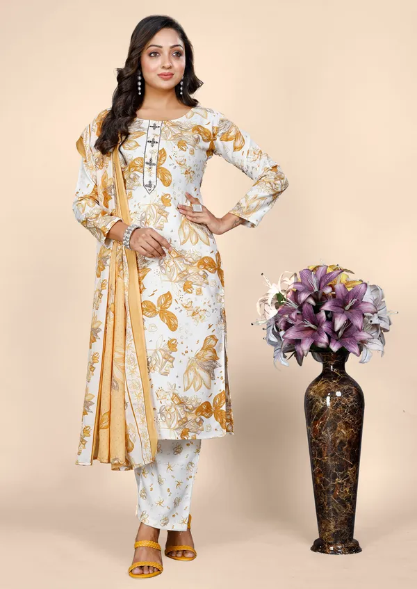 Multicolor_Cotton_Kurti_Pant_With_Dupatta_Set_For_Women