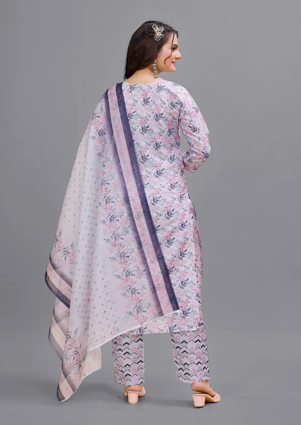 Purple_Cotton_Kurti_Pant_With_Dupatta_Set_For_Women