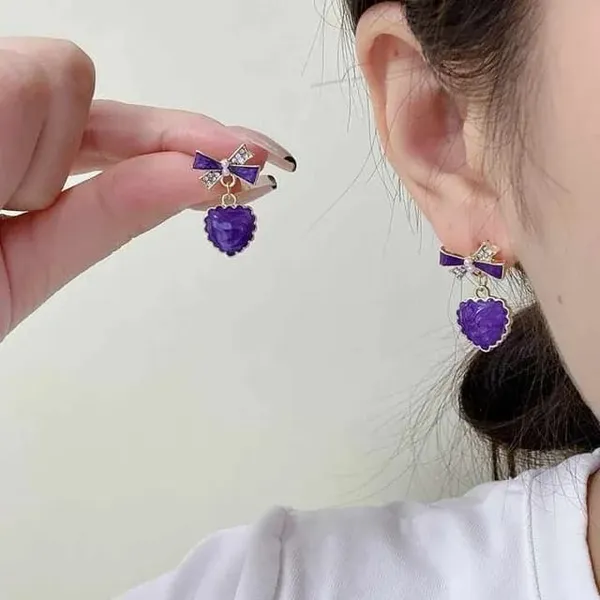 Elegant_Lavender_Heart_Bow_Drop_Earrings_for_Women