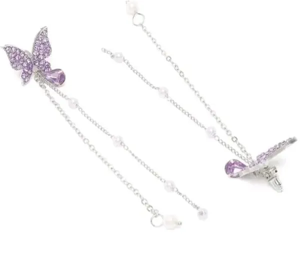 Silver_Stainless_Steel_Crystal_Tassel_3D_Long_Butterfly_Dangle_Earring_For_Women