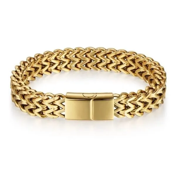 Premium_Gold-Tone_Wide_Woven_Chain_Bracelet_for_Men_&_Boys_–_Luxury_Multi-Layer_Link_Bracelet_with_Box_Clasp