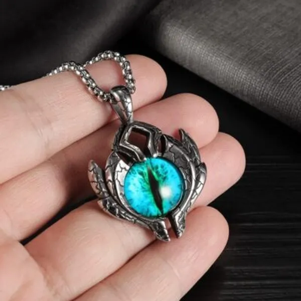 Multicolor_Stainless_Steel_Evil_Eye_Locket_Fashion_Gift_Pendant_For_Men