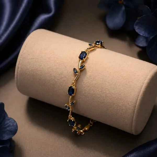 Elegant_Blue_Crystal_Floral_Vine_Bracelet_for_Women_&_Girls_–_Gold-Tone_Leaf_Design_Stone_Studded_Fashion_Bracelet