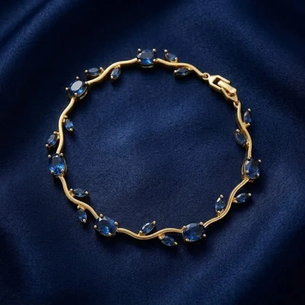 Elegant_Blue_Crystal_Floral_Vine_Bracelet_for_Women_&_Girls_–_Gold-Tone_Leaf_Design_Stone_Studded_Fashion_Bracelet