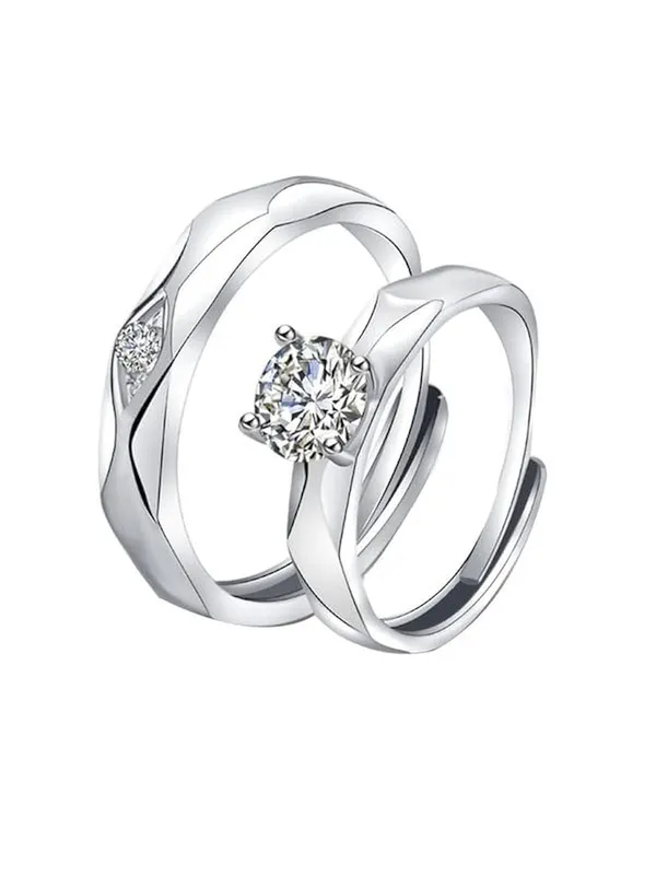 Silver_Stainless_Steel_Couple_Valentine_Plated_Crystal_Couple_Ring_For_Women_(Pack_Of_2)