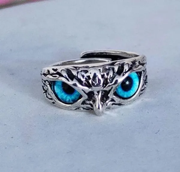 Multicolor_Stainless_Steel_Trendy_Stylish_Fashionable_Crystal_Glasses_3D_Owl_Eye_Eagle_Claw_Ring_For_Men