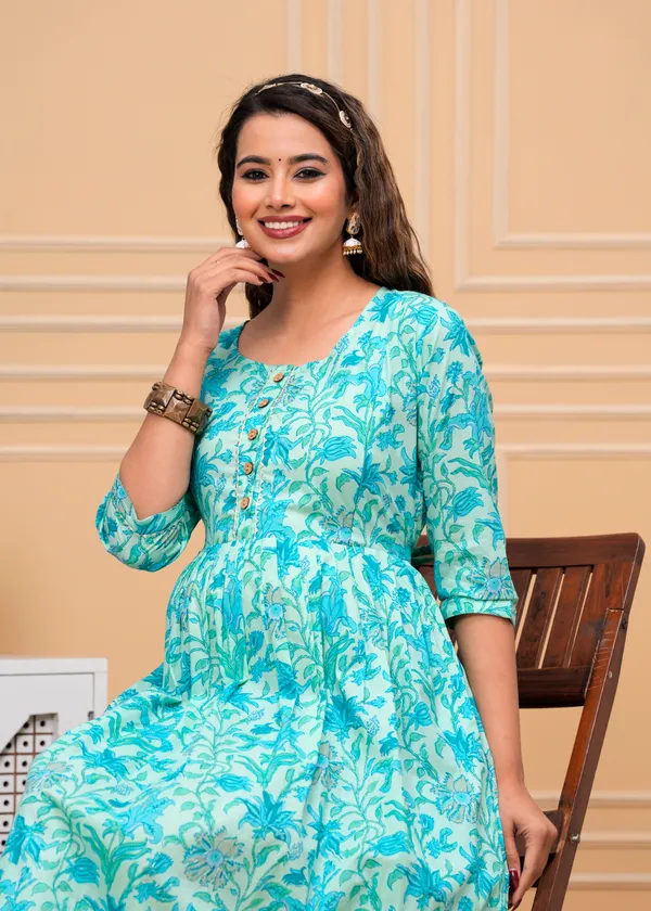 Sky_Maternity_Feeding_Kurti_For_Women_|_Cotton_Blend_Anarkali_Dress_With_Nursing_Zip_For_Pre_&_Post_Pregnancy