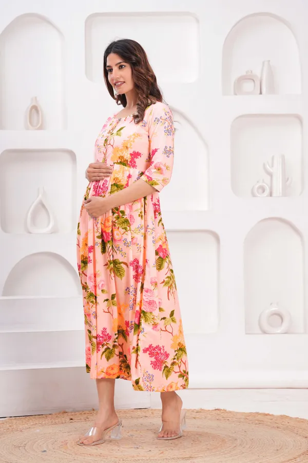 Misty_Rose_Maternity_Feeding_Kurti_For_Women_|_Cotton_Blend_Anarkali_Dress_With_Nursing_Zip_For_Pre_&_Post_Pregnancy