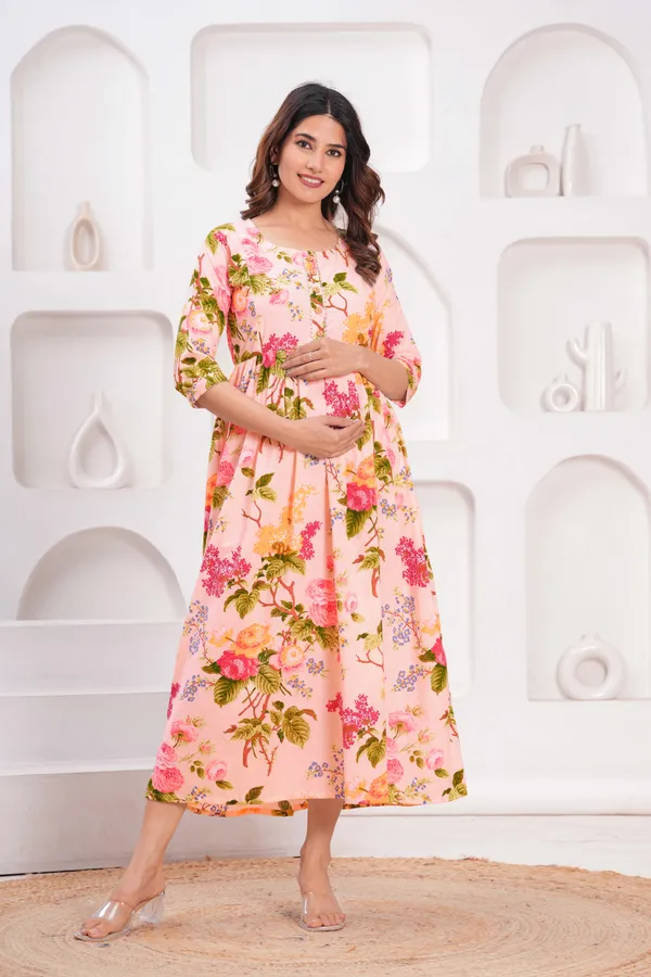 Misty_Rose_Maternity_Feeding_Kurti_For_Women_|_Cotton_Blend_Anarkali_Dress_With_Nursing_Zip_For_Pre_&_Post_Pregnancy