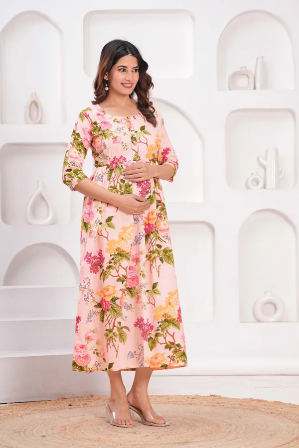 Misty_Rose_Maternity_Feeding_Kurti_For_Women_|_Cotton_Blend_Anarkali_Dress_With_Nursing_Zip_For_Pre_&_Post_Pregnancy