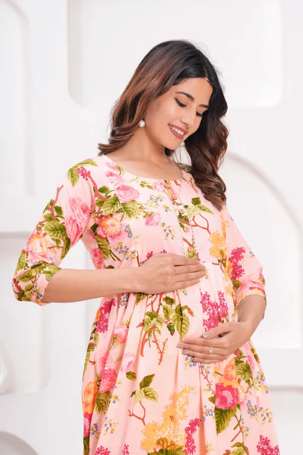 Misty_Rose_Maternity_Feeding_Kurti_For_Women_|_Cotton_Blend_Anarkali_Dress_With_Nursing_Zip_For_Pre_&_Post_Pregnancy