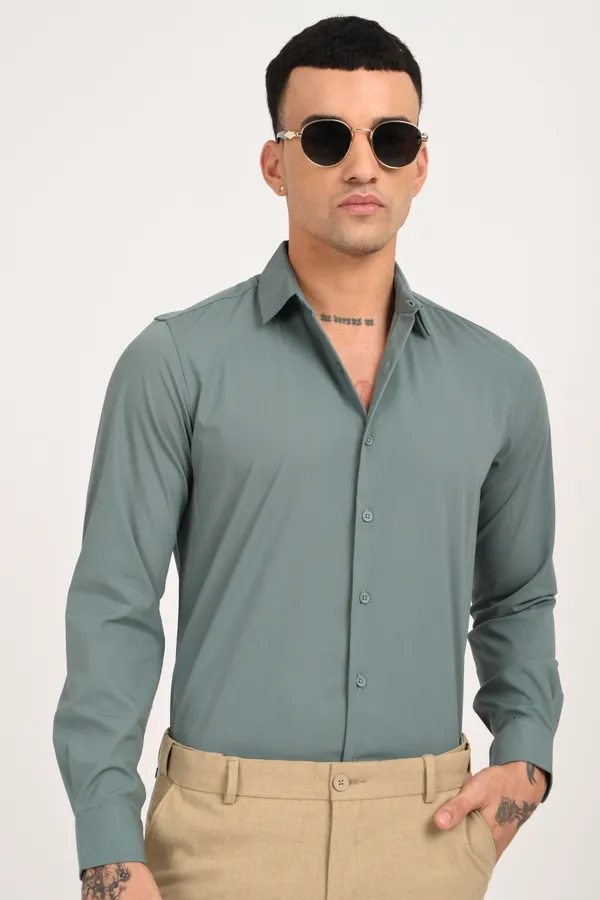 Bluish_Grey_Plain_Full_Sleeve_Shirt