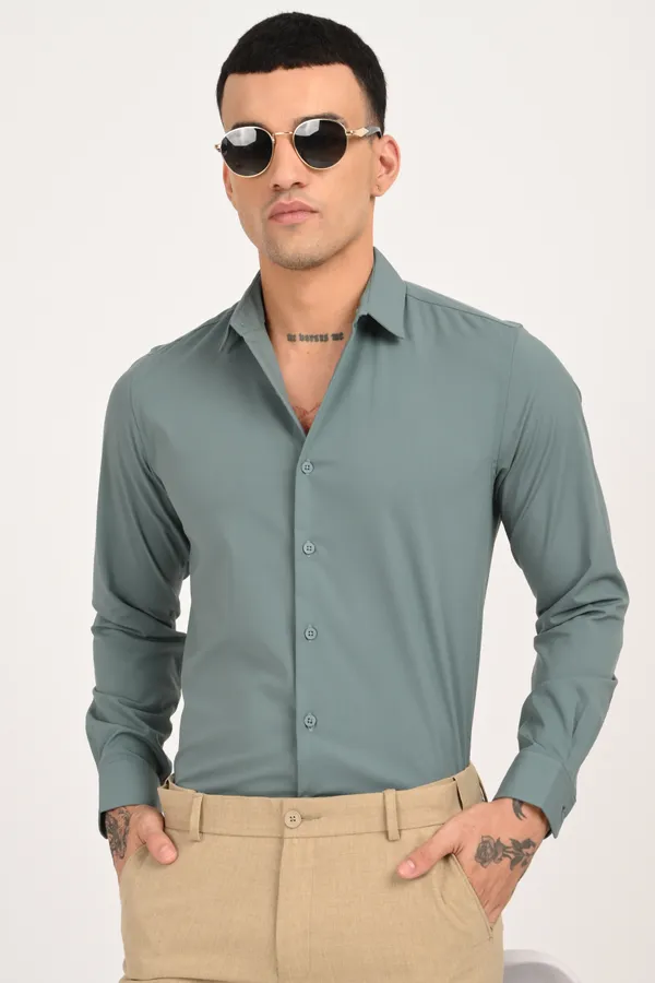 Bluish_Grey_Plain_Full_Sleeve_Shirt