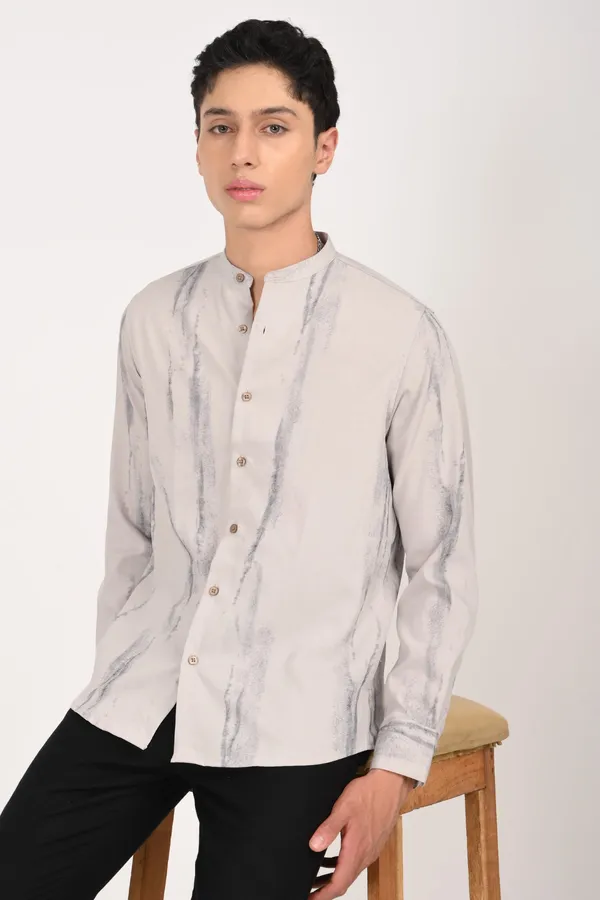 Beige_Imported_Print_Regular_Shirts_For_Men