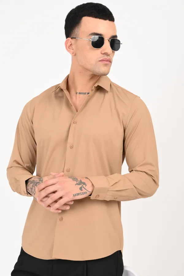 Very_Light_Brown_Plain_Full_Sleeve_Shirt