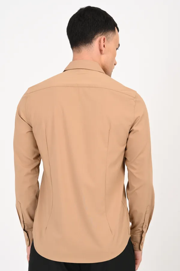 Very_Light_Brown_Plain_Full_Sleeve_Shirt