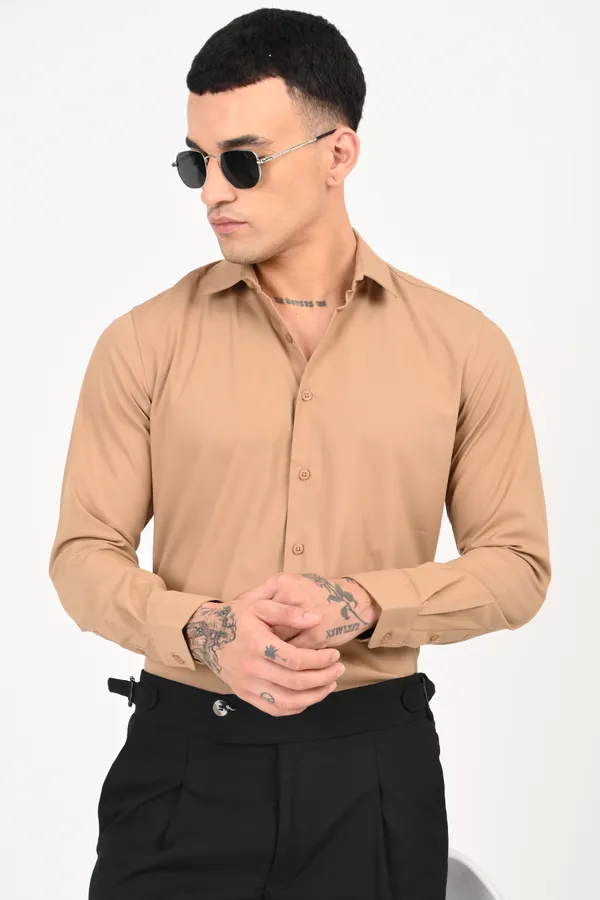 Very_Light_Brown_Plain_Full_Sleeve_Shirt