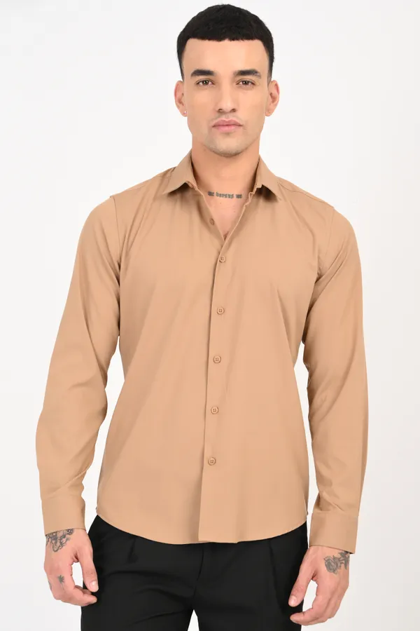 Very_Light_Brown_Plain_Full_Sleeve_Shirt