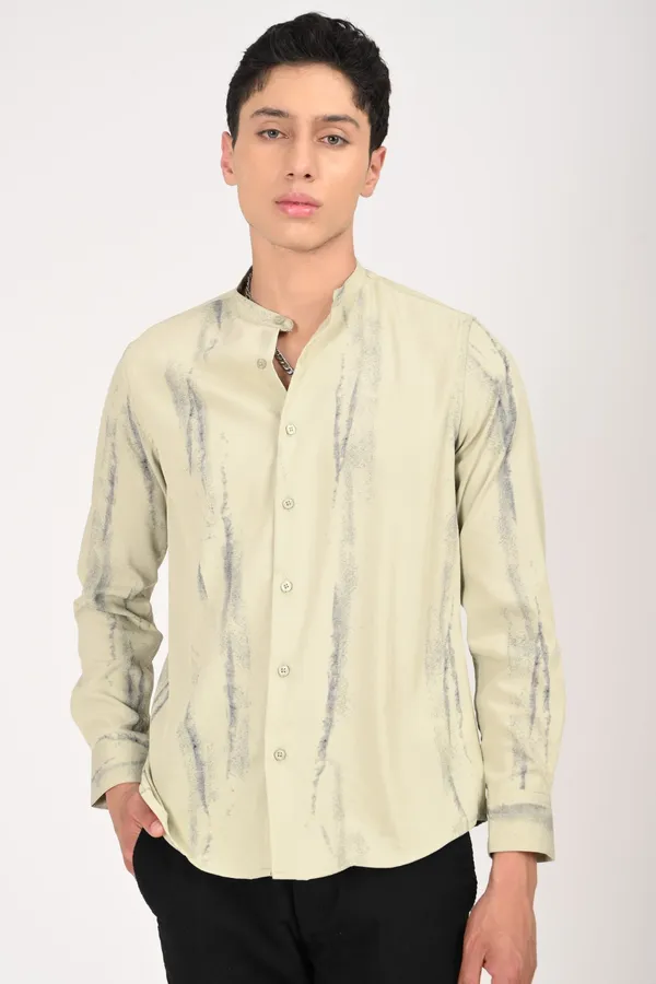 Beige_Imported_Print_Regular_Shirts_For_Men
