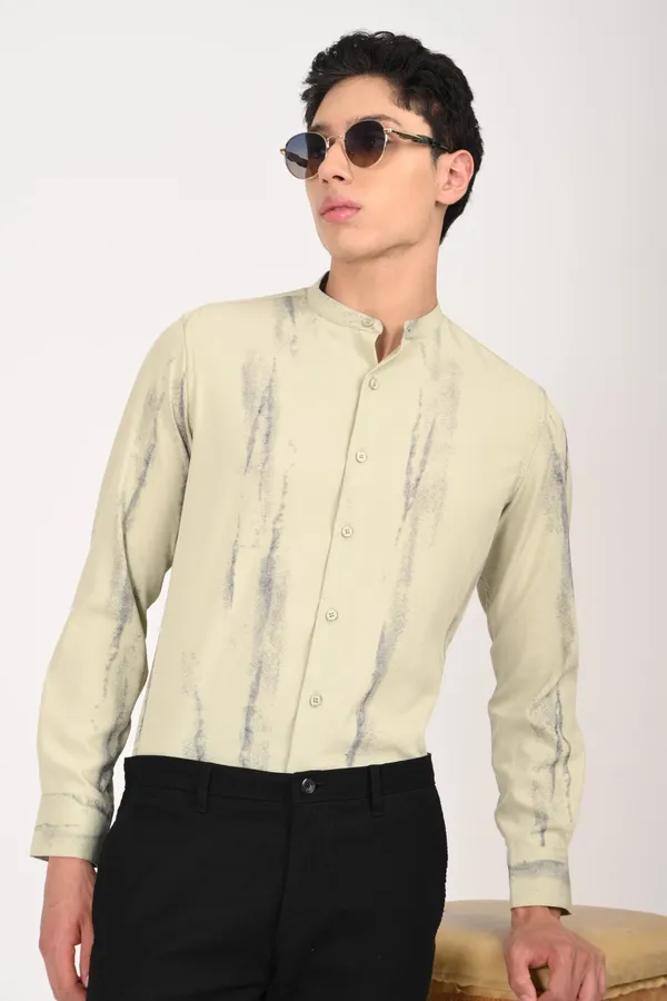 Beige_Imported_Print_Regular_Shirts_For_Men