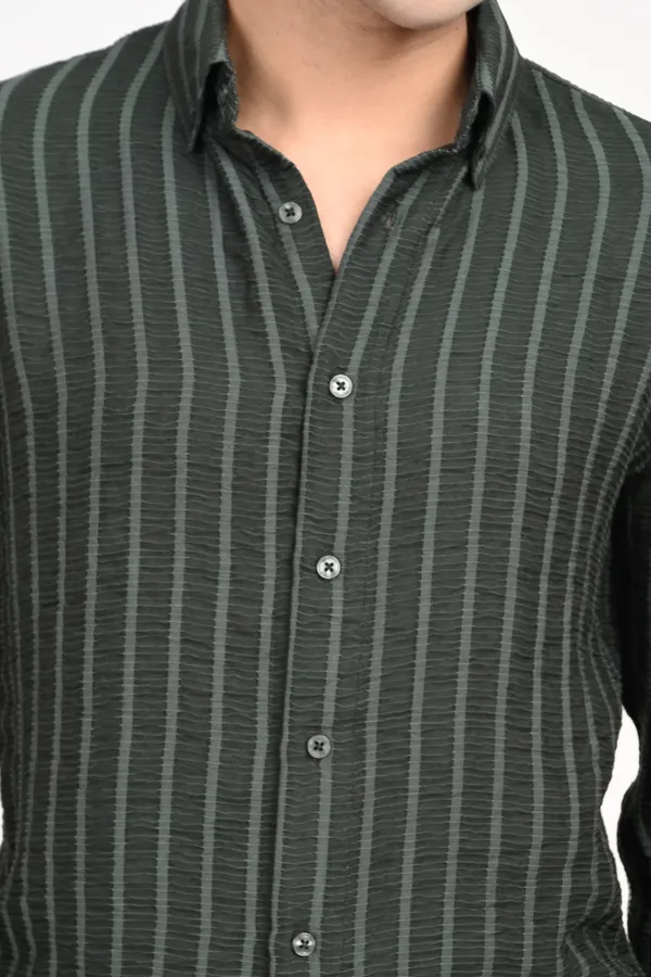 Dark_Green_Cotton_Relaxed_Fit_Striped_Shirt_For_Men