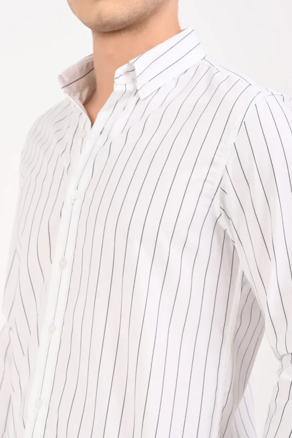 White_Cotton_Relaxed_Fit_Striped_Shirt_For_Men
